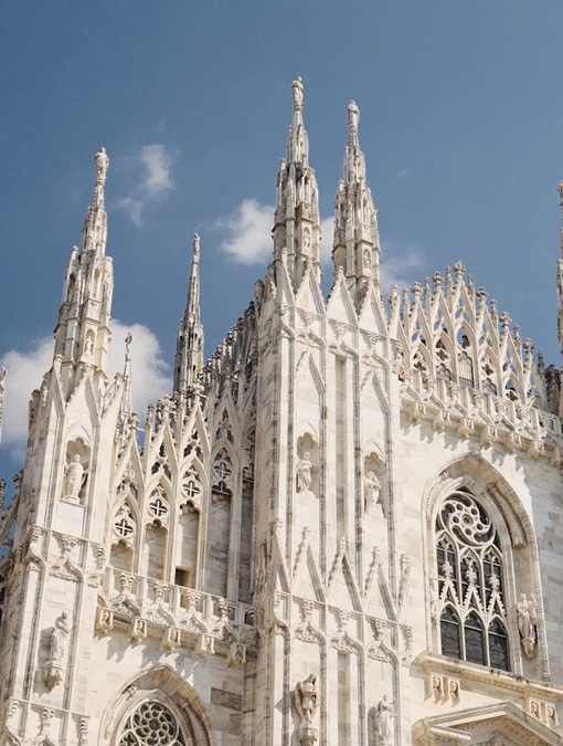 Exterior of the Italian Grand Central Station in Milan.