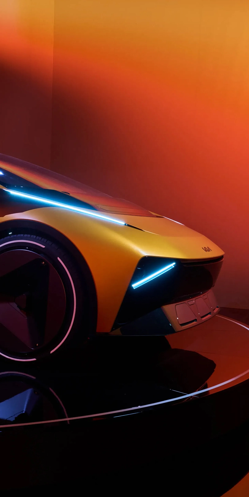 Front-end design detail of the Vision Meta Turismo concept vehicle