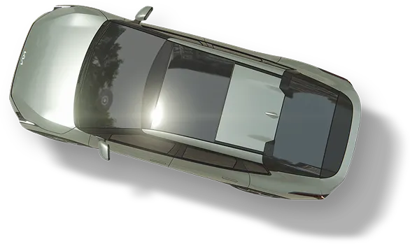 Top view of a Kia vehicle