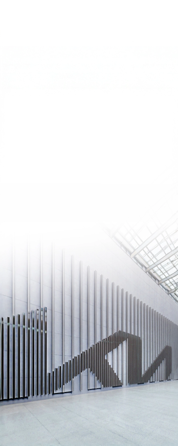 기아 브랜드 체험 공간 ‘Kia360’ 내부에 설치된 기아 로고 월 디자인 이미지