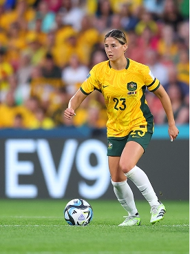 호주 여자 축구 국가대표 샘 커(Sam Kerr) 경기 장면