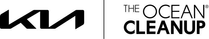 The Kia and The Ocean Cleanup collaboration logo