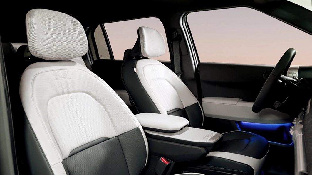 Interior image of the Kia EV3, winner of the 2025 Red Dot Design Award Best of the Best