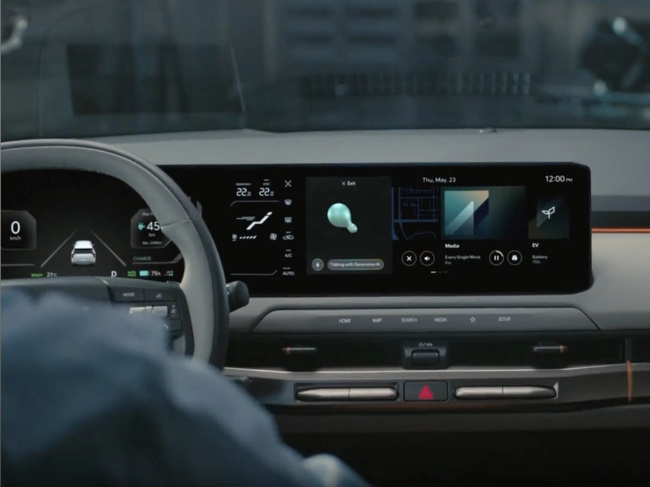 Display screen image of the Kia EV3, winner of the 2025 World Car of the Year