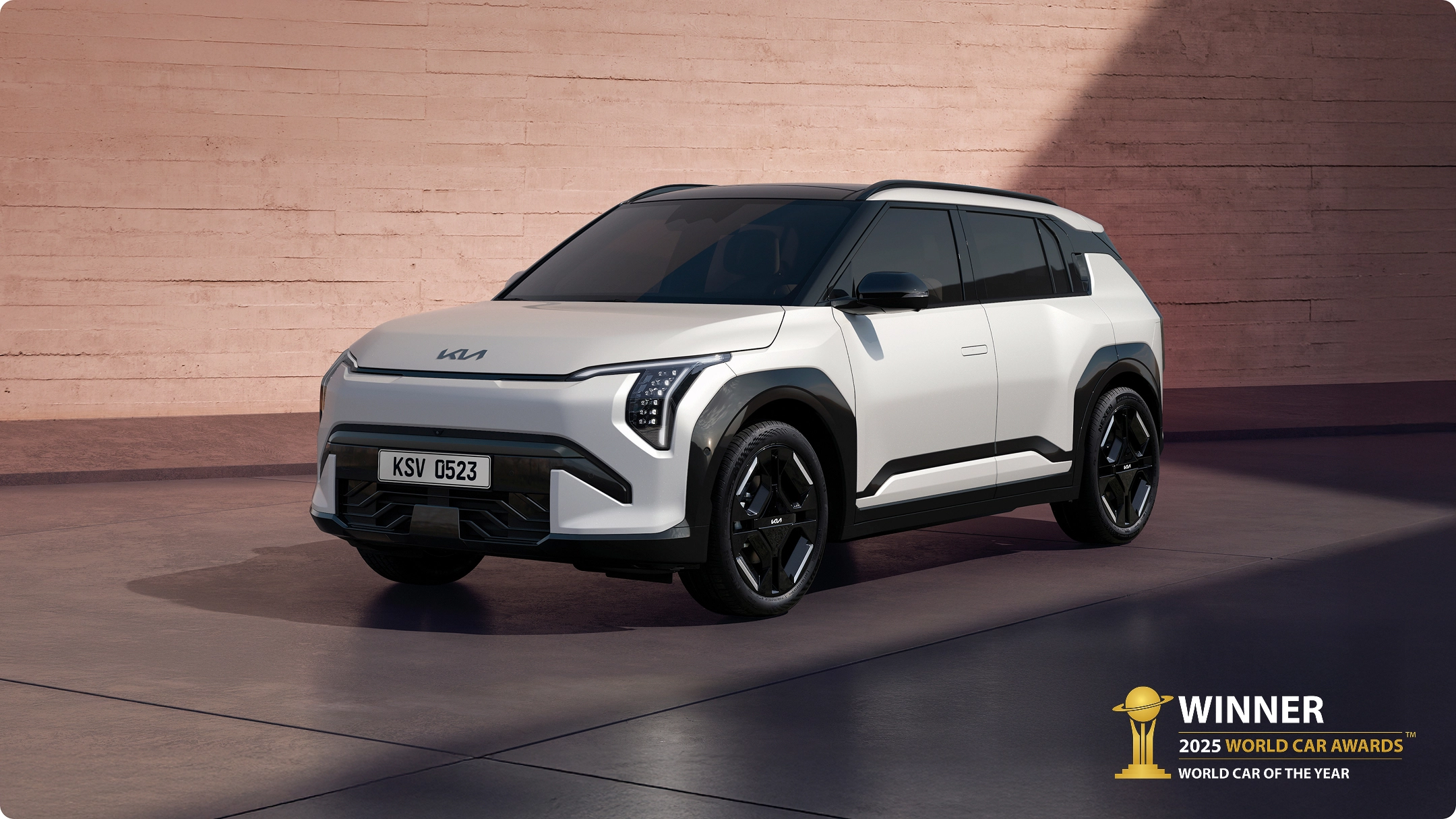 Front view image of the Kia EV3, winner of the 2025 World Car of the Year