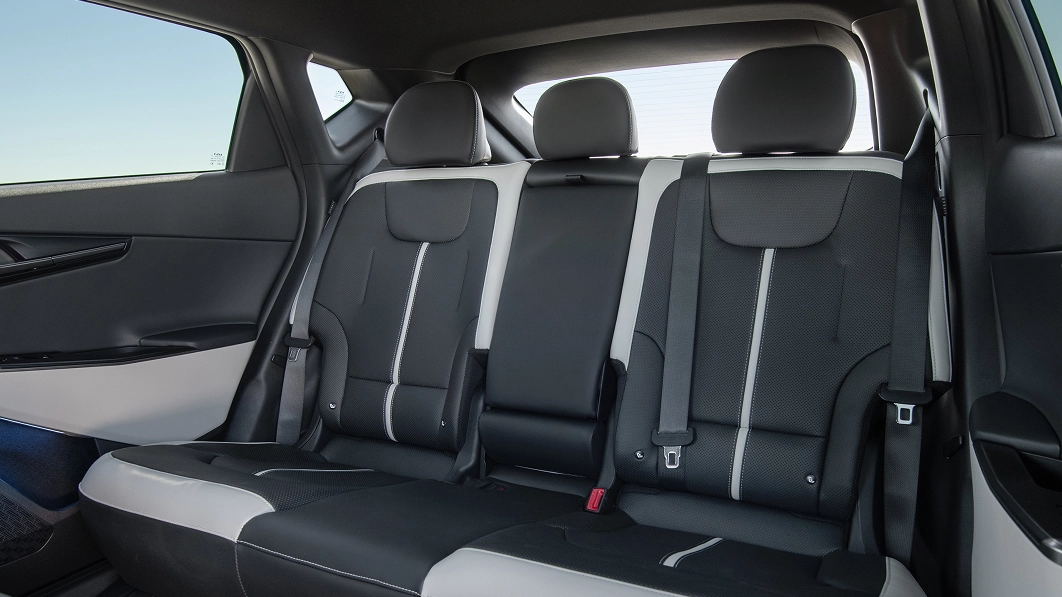 Second-row seat image of the Kia EV6, winner of the 2023 North American Car of the Year