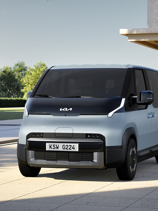 Front exterior view of the Kia PV5