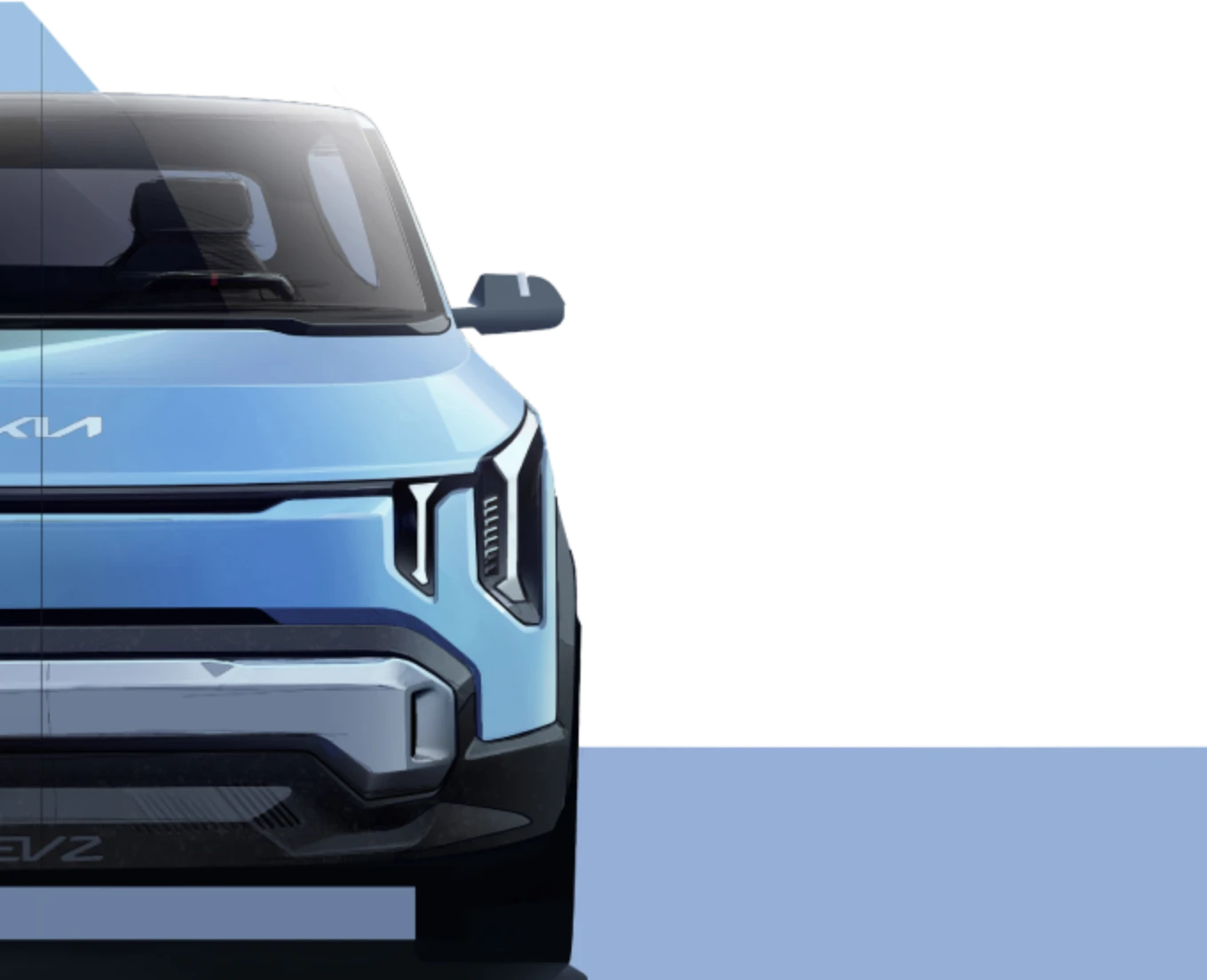 Front view image of Kia EV2 concept car