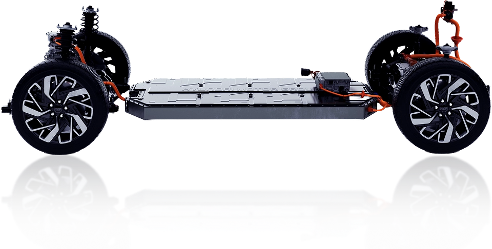 E-GMP 전기차 전용 플랫폼 섀시 구조 이미지