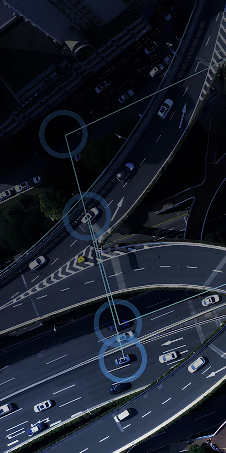 커넥티드 모빌리티 데이터를 기반으로 한 스마트 교통 시스템 이미지