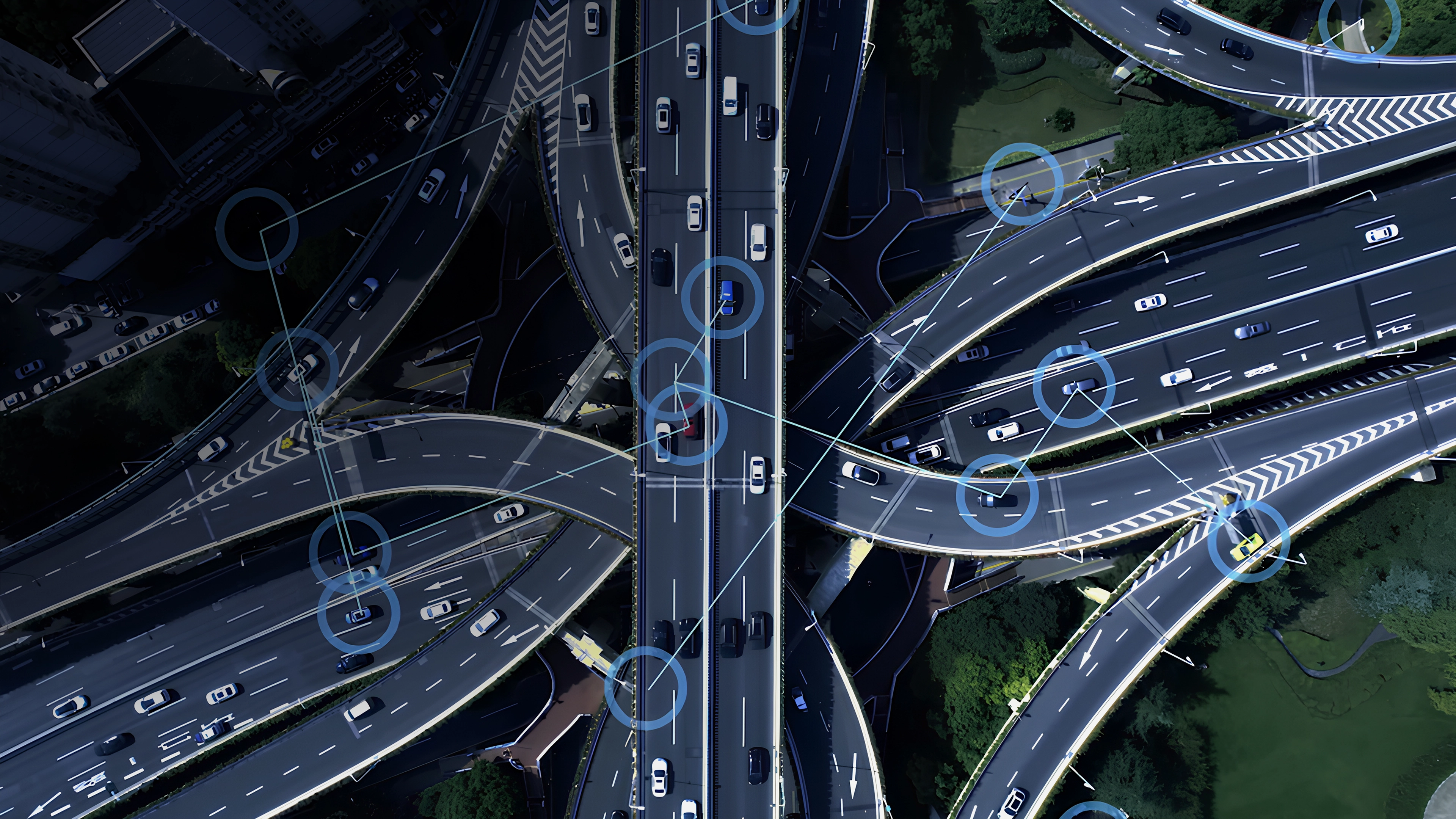 커넥티드 모빌리티 데이터를 기반으로 한 스마트 교통 시스템 이미지