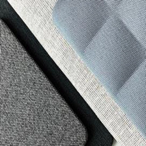 재활용 PET로 제작된 친환경 패브릭 소재 표면