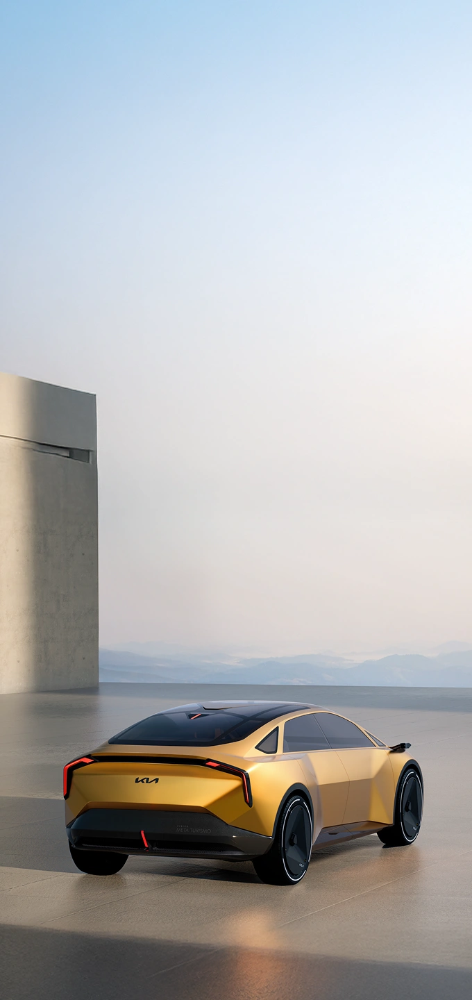 기아 비전 메타투리스모 콘셉트카 후면 주행 장면 이미지