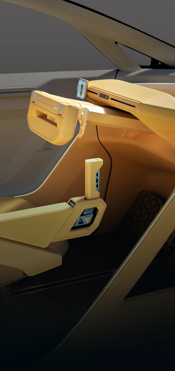 기아 비전 메타투리스모 콘셉트카 운전석 인터페이스와 조작부 이미지