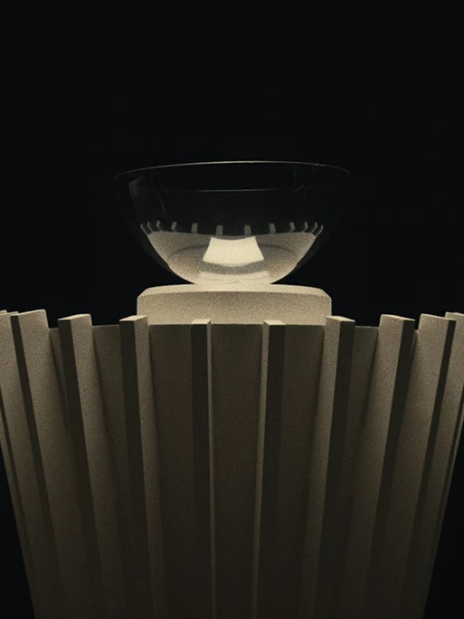 View of the draw bowl used in the FIFA World Cup 2026 draw ceremony