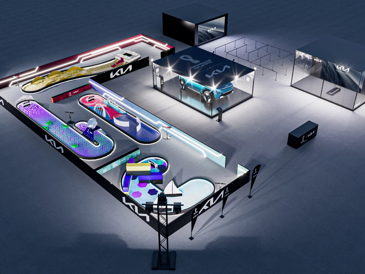 FIFA 팬 페스티벌 기아 브랜드 체험 공간 이미지