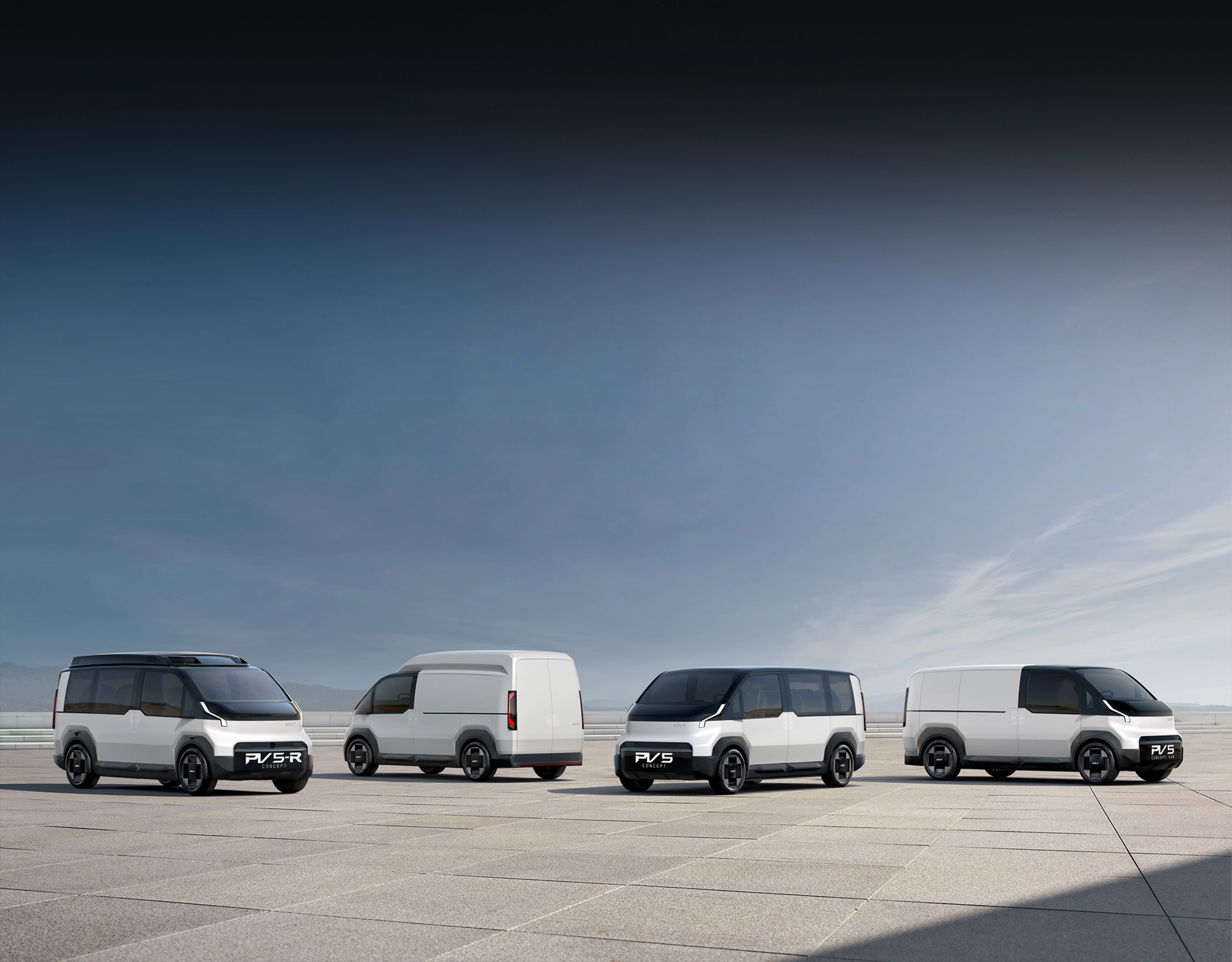 Image showing the Kia PBV lineup including PV5, PV7 and PV9