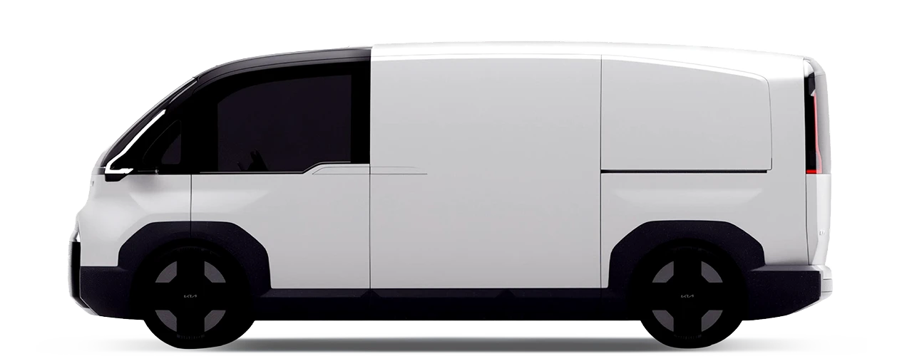Side view image of the Kia PV7 