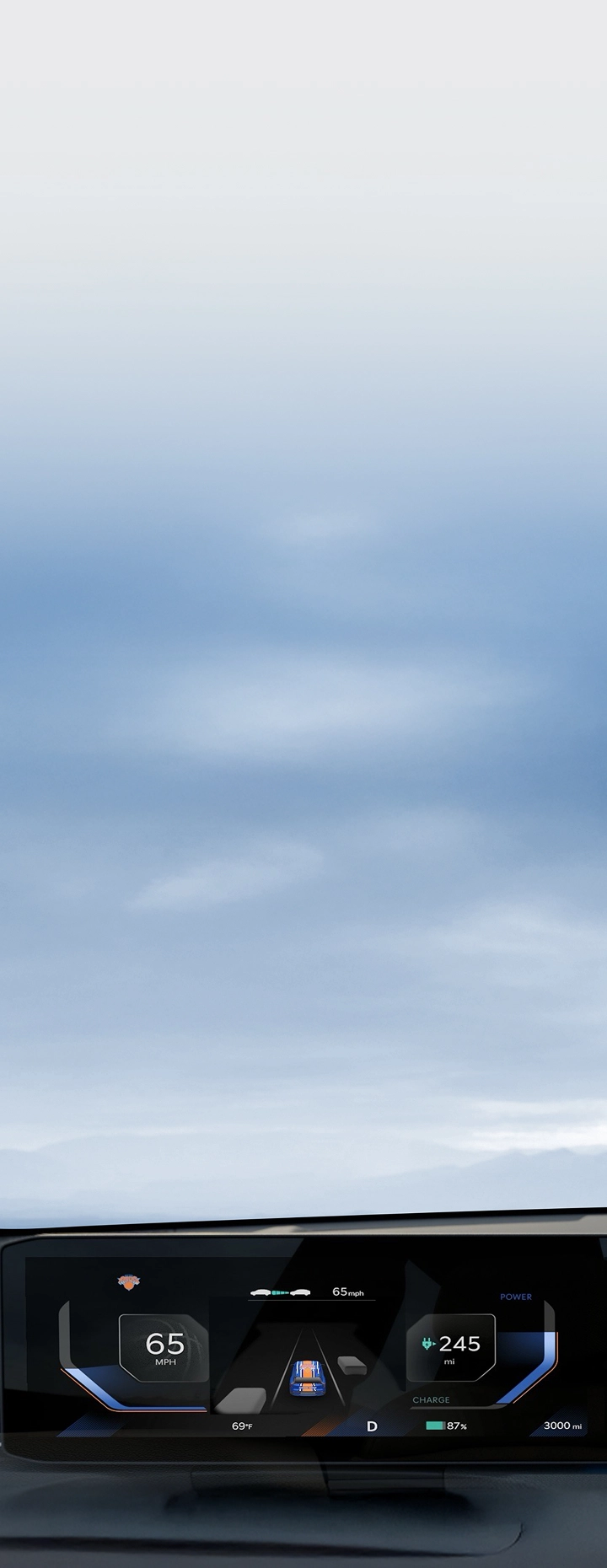 기아 차량 디지털 클러스터 및 파노라믹 디스플레이 이미지