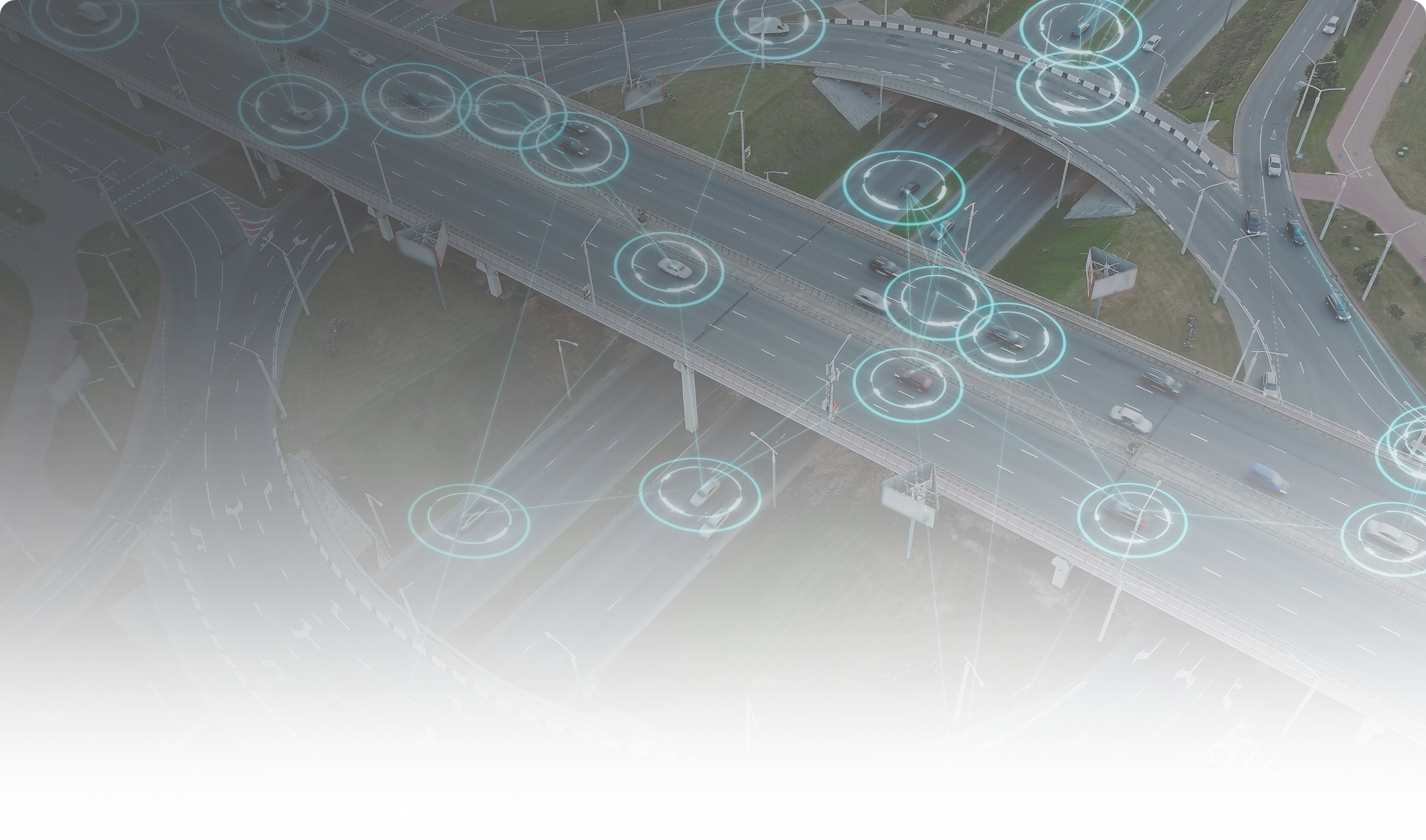 커넥티드 차량 데이터를 기반으로 한 스마트 교통 네트워크 이미지