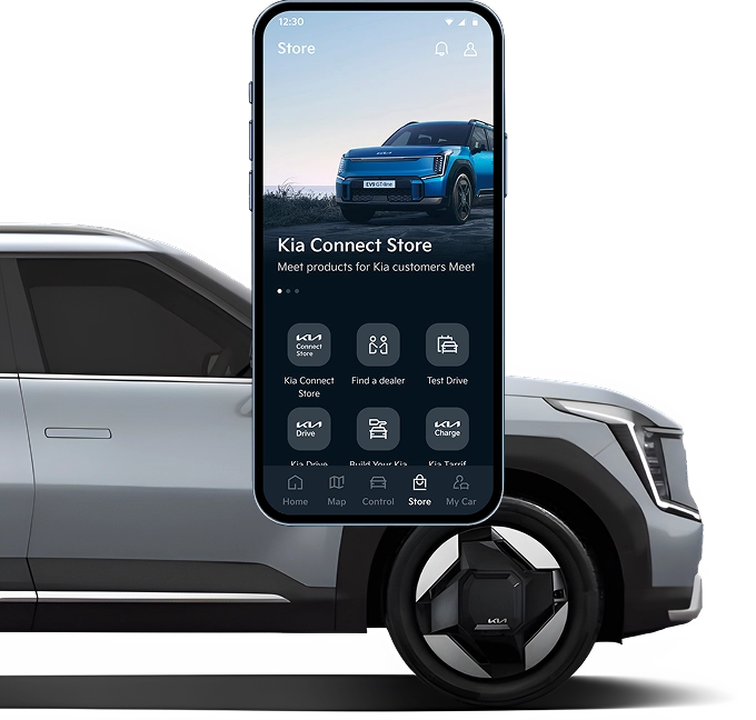 스마트폰과 연동된 차량 기능 화면 이미지