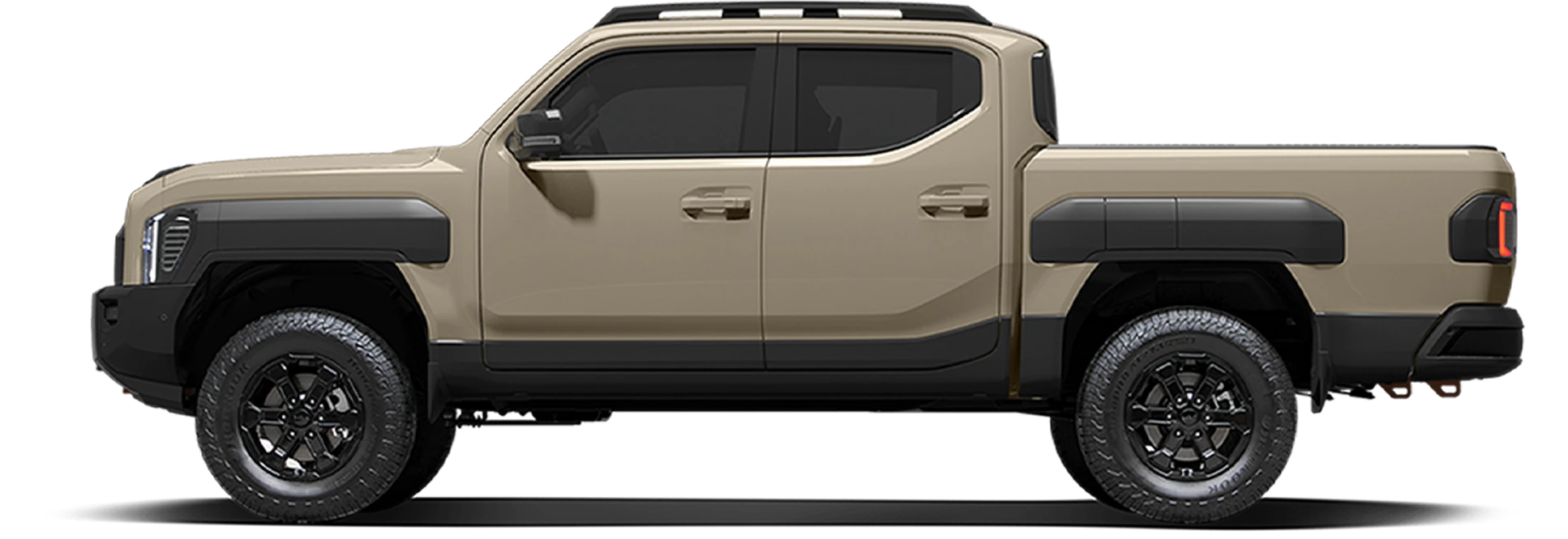 Side view image of the Kia Tasman pickup truck